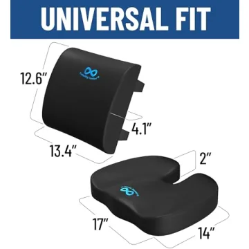 Everlasting Comfort Memory Foam Seat Cushion for Back Pain Relief