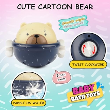 GILOBABY Baby Bath Toys for Fun & Learning in the Tub