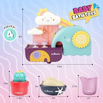 GILOBABY Baby Bath Toys for Fun & Learning in the Tub