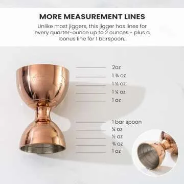 A Bar Above Premium Bell Jigger With 10 Measurements