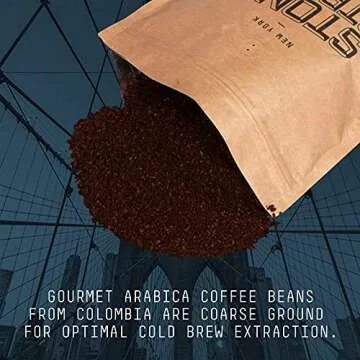 Stone Street Cold Brew Coffee, Strong & Smooth Blend, 100% Arabica, Dark Roast, Coarse Ground, 2 LB