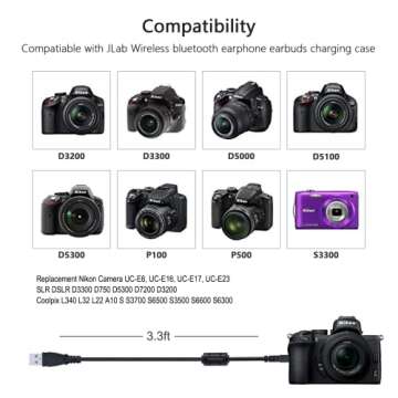 Replacement Nikon USB Camera Cable for Efficient Transfers