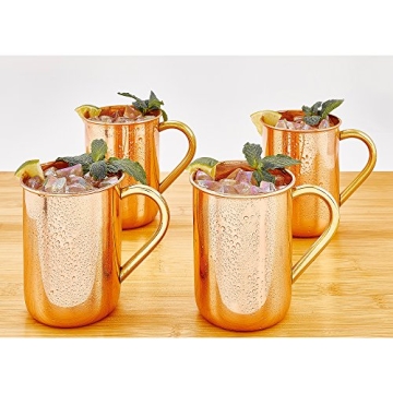 Old Dutch Moscow Mule Mug Set, Stylish Copper Drinkware