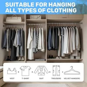 Simple Deluxe Velvet Hangers 30 Pack, Heavy Duty Coat Suit Hangers for Closet Space Saving, Non-Slip Clothes Hangers with Shoulder Notches, 360° Swivel Hooks, Black