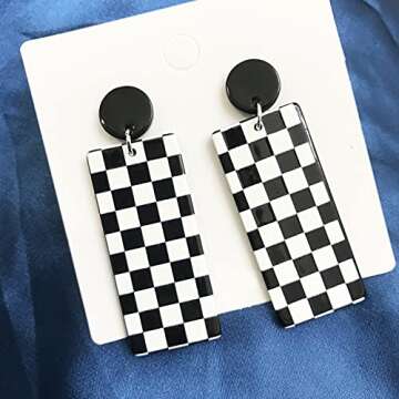 Unique Vintage Statement Drop Earrings for Women Gift