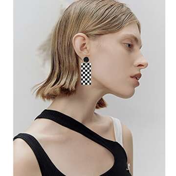 Unique Vintage Statement Drop Earrings for Women Gift