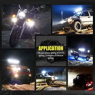 Adzoon Motorcycle Fog Lights, 2'' Inch 27W Spot Mini Cube Work Driving Pod Lights for Offroad Trucks ATV UTV SUV 4x4 Pick Up Car Boat