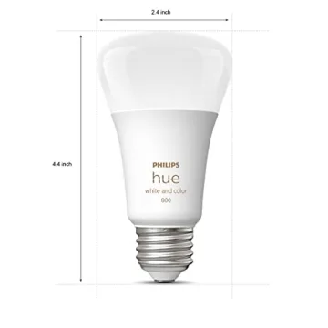 Philips Hue A19 Smart LED Bulb 3 Pack for Home Lighting