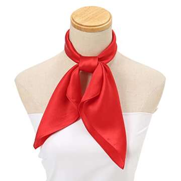 RIIQIICHY Silk Head Scarf for Women 27.5 Inch Soft