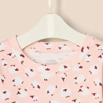Amazon Essentials x Sofia Grainge Unisex Babies' Snug-Fit Cotton Pajamas, Pack of 2, Little Bunnies/Sheep, 24 Months