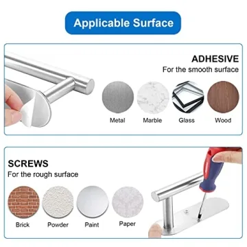 Searik Stylish Under Cabinet Paper Towel Holder  - Durable & Space-Saving