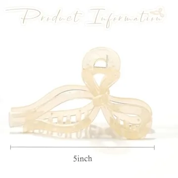 Ayesha Bows Claw Clips for Thick Hair - Charming Design