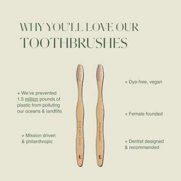 Eco-Friendly Plus Ultra Bamboo Toothbrush - Dentist Approved