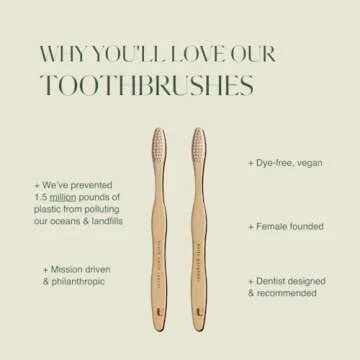 Eco-Friendly Plus Ultra Bamboo Toothbrush - Dentist Approved