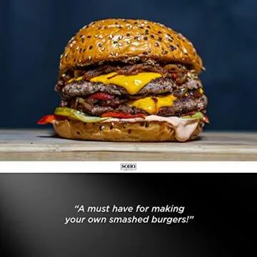 GALVANOX BBQ Press Gift for DAD - Stainless Steel Grill Tool