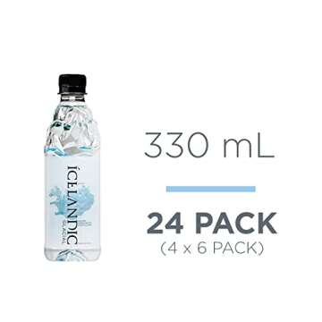 Icelandic Glacial Natural Spring Water, Unflavored, 330 ml / 11.1 Fl Oz (Pack of 24)