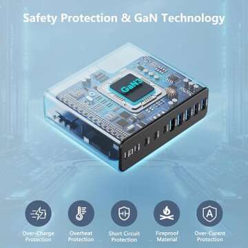 320W USB C Charger Block for Fast Multiport Charging