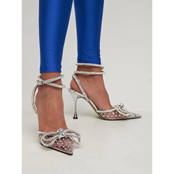 MissHeel Elegant Rhinestone Heels for Women - Glamorous & Comfortable