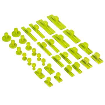 32 Count PDR Glue Tabs Dent Magic Tools Gang Green Smooth Assorted Glue Tab