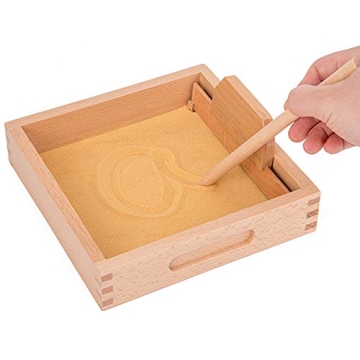 Montessori Letter Formation Sand Tray for Kids Writing Skills