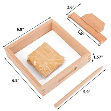 Montessori Letter Formation Sand Tray for Kids Writing Skills