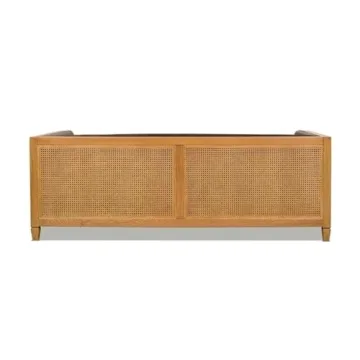 Stylish Jennifer Taylor Home Tuxedo Cane Rattan Sofa