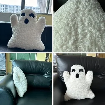 Adorable TOKZON Ghost Pillow for Halloween Fun and Comfort
