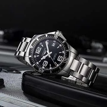 Longines HydroConquest Black Dial Automatic Mens Watch L3.741.4.56.6