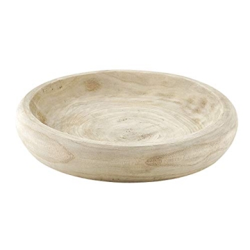 Santa Barbara Design Studio Hand Carved Paulownia Wood Serving Bowl