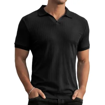 Askdeer Men's Slim Fit Muscle Polo Shirt for All Occasions