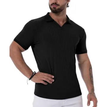 Askdeer Men's Slim Fit Muscle Polo Shirt for All Occasions