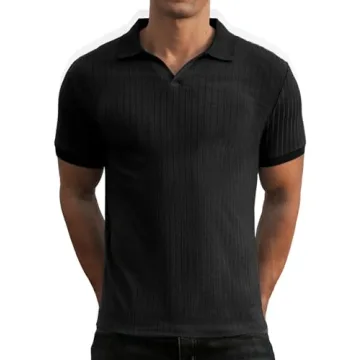 Askdeer Men's Slim Fit Muscle Polo Shirt for All Occasions