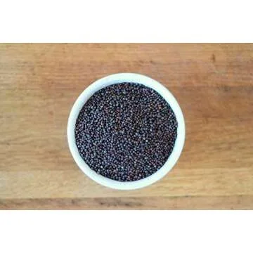 Organic Brown Mustard Seeds - Non-GMO, Gluten Free, Keto-Friendly
