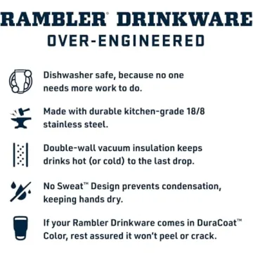 YETI 14 oz Ceramic Lined Stackable Insulated Mug in Black Stone