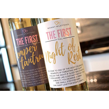 Mommy Milestone Wine Labels - Perfect Gift for New Moms