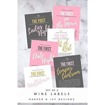 Mommy Milestone Wine Labels - Perfect Gift for New Moms