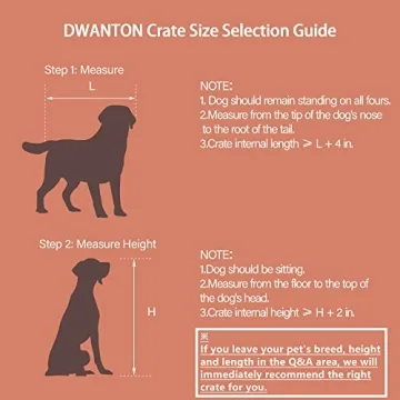 Stylish DWANTON Dog Crate Furniture with Cushion