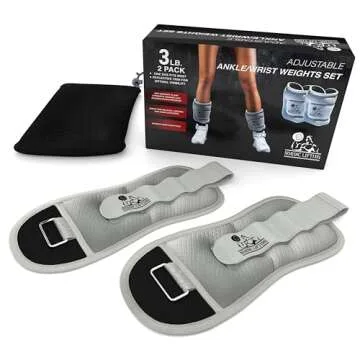 Fully Adjustable Ankle/Wrist Weights for Women, Men & Kids - Best for Walking, Jogging, Aerobics