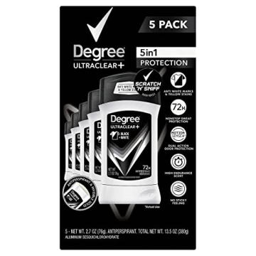 Degree Men UltraClear+ Antiperspirant Deodorant 5-count