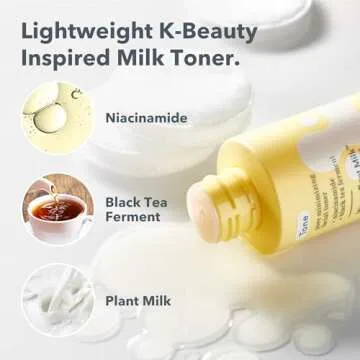 Beekman 1802 Pore Minimizing Facial Toner - Non-Comedogenic - 4.0 fl oz - Balances & Improves Skin Texture - with 2% Niacinamide, BioMilk & Black Tea Ferment - Good for Sensitive Skin