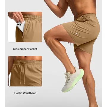 Soothfeel Men's Athletic Running Shorts - Lightweight & Comfortable