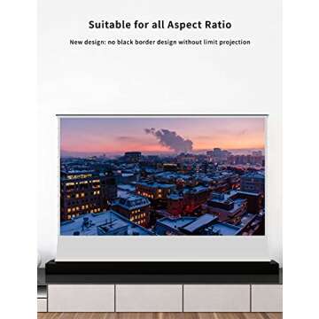 VIVIDSTORM Motorized Projector Screen Ideal for Home Cinema