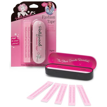 Hollywood Fashion Secrets Fashion Tape Strips for Clothes - Clear and Reliable Double-Sided Adhesive...