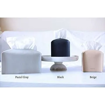 Elegant PU Leather Tissue Box Cover by Carrot's Den