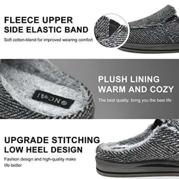 ONCAI Men's Comfort Slippers with Arch Support and Memory Foam