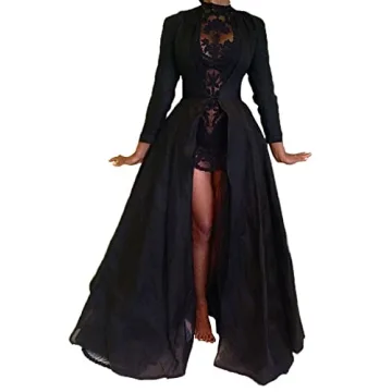 Gothic Lace Dress Gown for Halloween and Parties