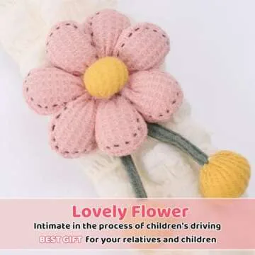 Zigihos Cute Flower Seat Belt Cover Pads for Comfort