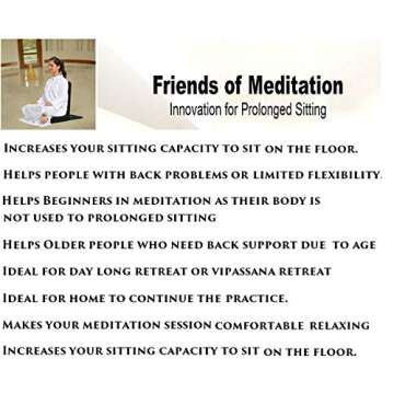 Friends Of Meditation Vipassana Meditation Chair (Brown)