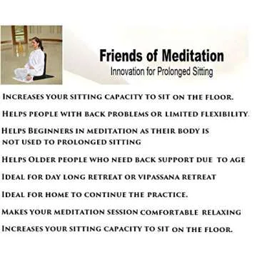 Friends Of Meditation Vipassana Meditation Chair (Brown)