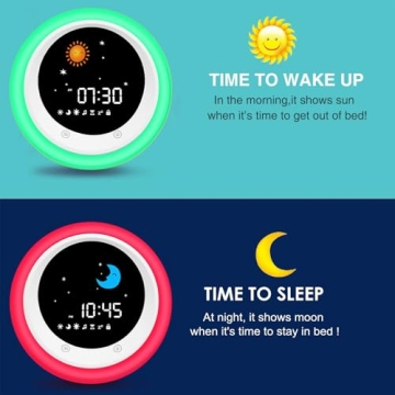 I.CODE Sun & Moon Kids Alarm Clock for Sleep Training